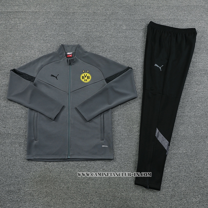 Chandal de Chaqueta del Borussia Dortmund 22-23 Gris